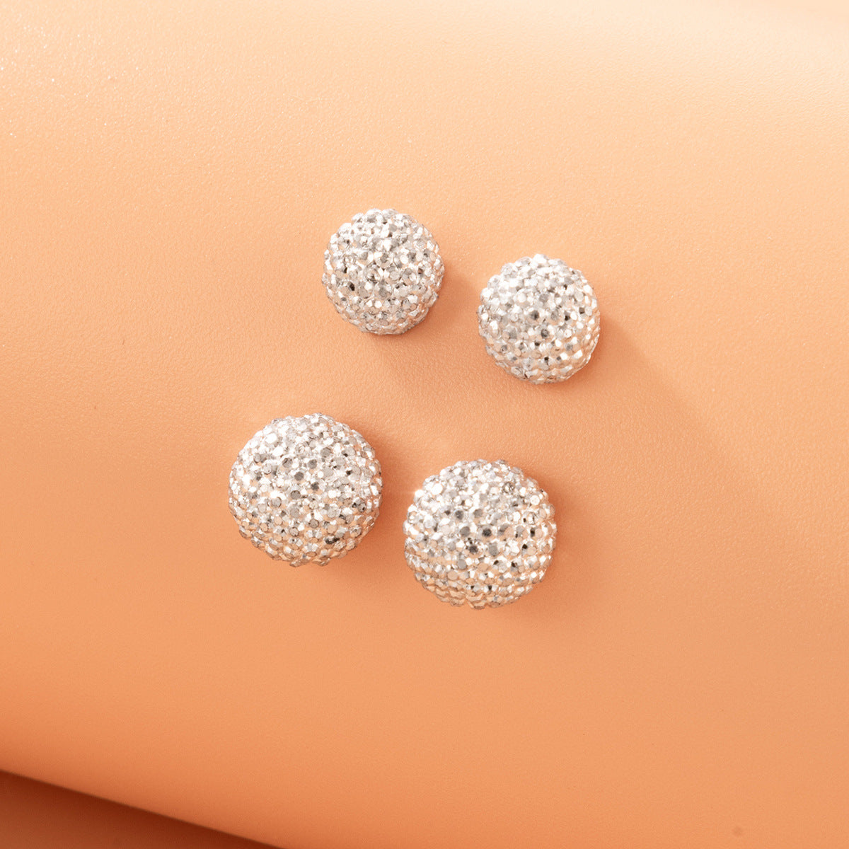 Wholesale Dopamine colorful shiny round bead earrings